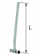 Тройник редукционный латунный с трубкой Cu Ø15 левый KAN-THERM Press  20/16 L=300 мм